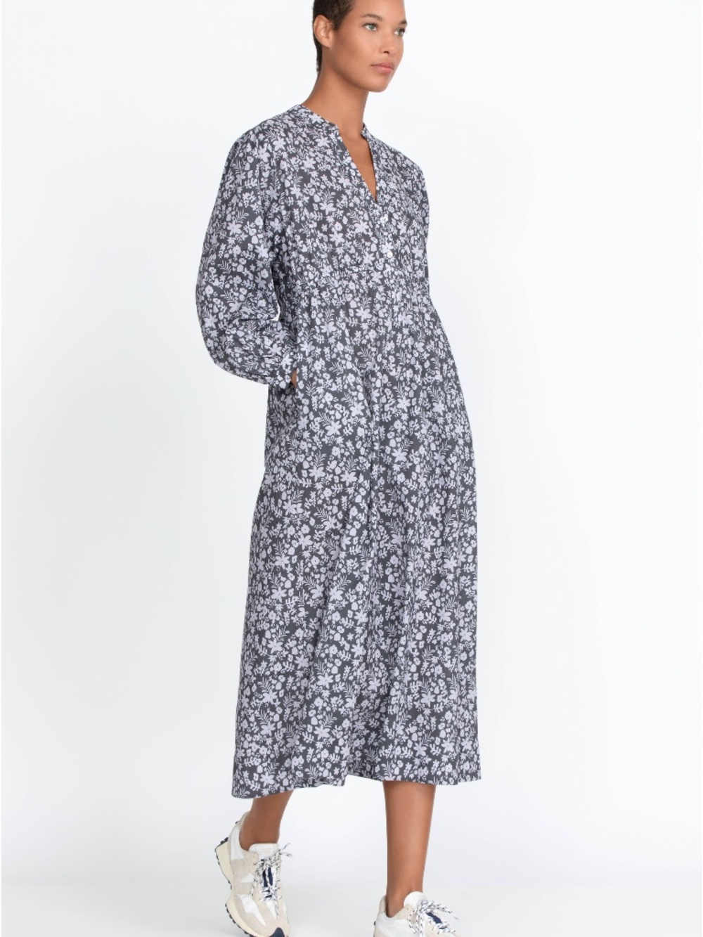 Johnny Was Calme Henley Relaxed Dress Size M NWT